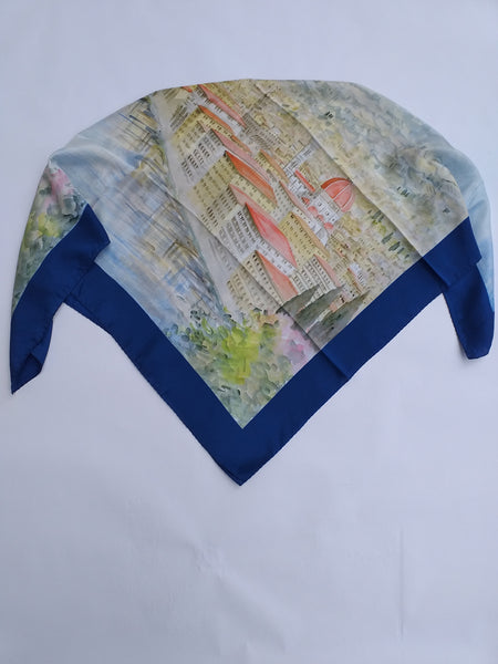 foulard vista panoramica di firenze (panoramic views of florence) come un quadro (like a picture)