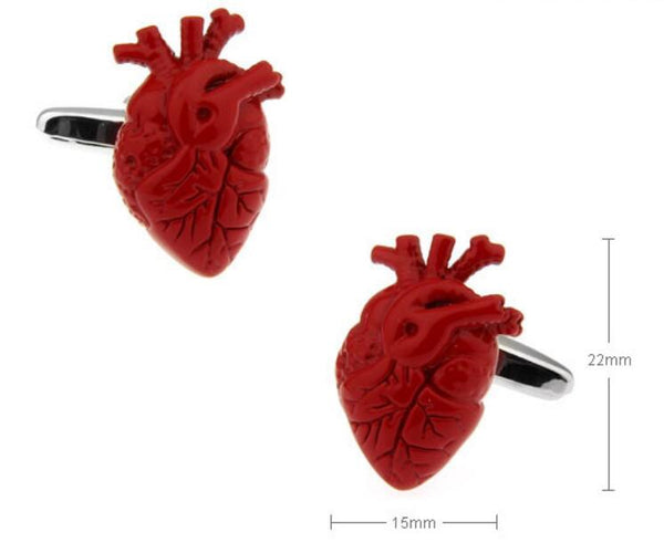 Gemelli cuore - cufflinks heart