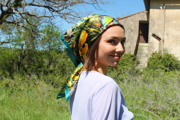 Foulard fiori di campo - wildflowers headscarf