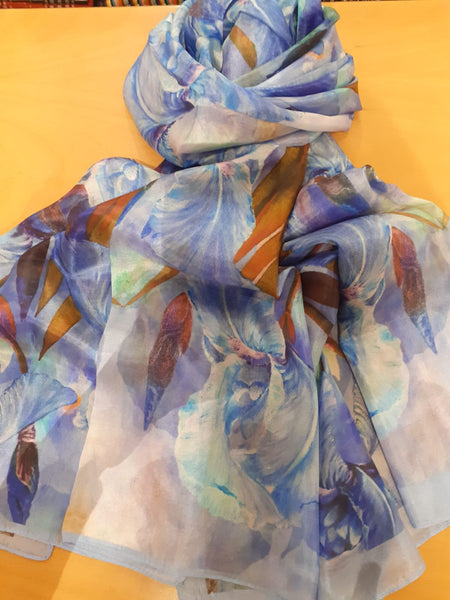 Sciarpe iris seta - iris scarves silk