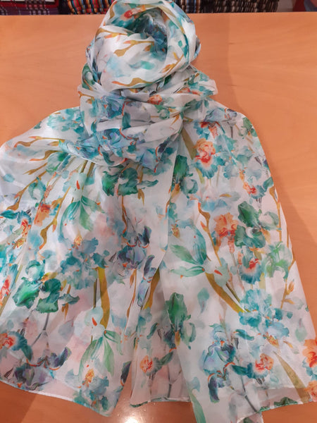 Sciarpe iris seta - iris scarves silk