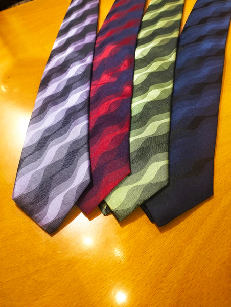 Cravatta ondulata astratta - shades abstract tie