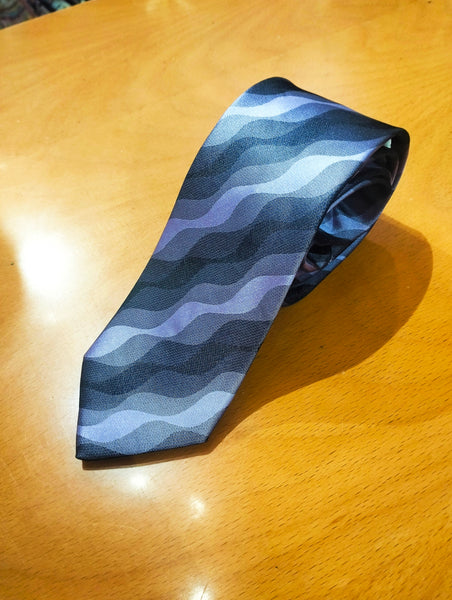 Cravatta ondulata astratta - shades abstract tie