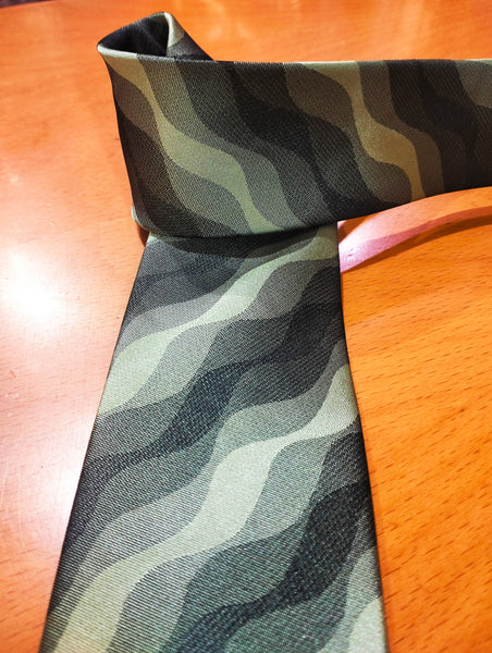 Cravatta ondulata astratta - shades abstract tie