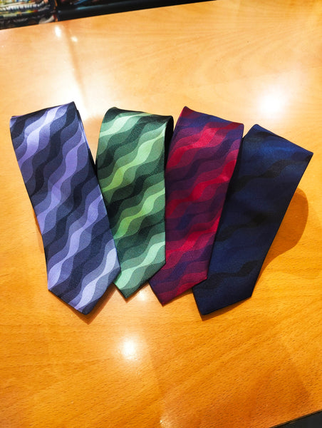 Cravatta ondulata astratta - shades abstract tie