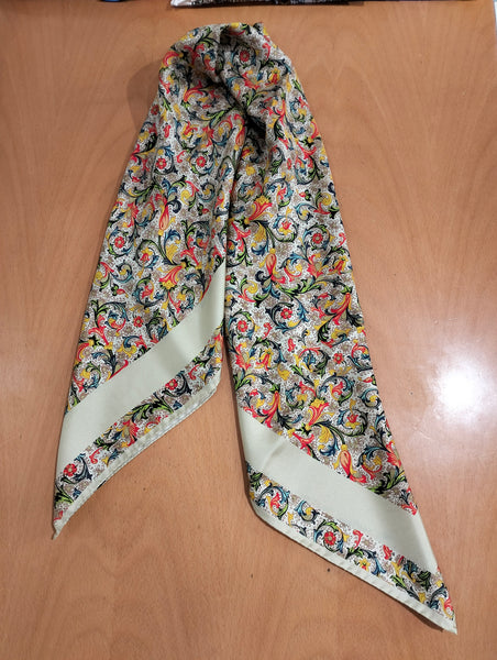 Foulard carta fiorentina -
headscarf with Florentine paper motif marbled florentine 