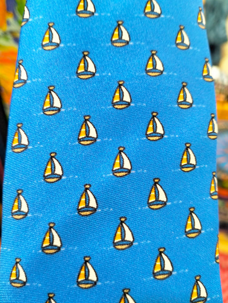 cravatta barca a vela - sailboat tie