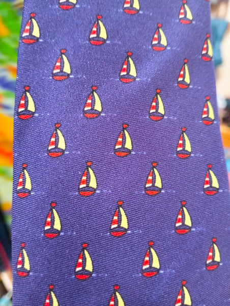 cravatta barca a vela - sailboat tie