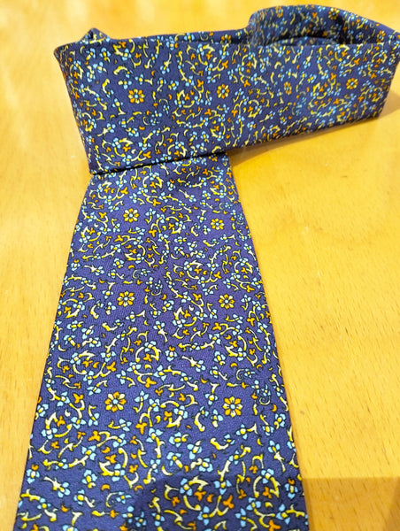 Cravatte carta fiorentina e fiore - marbled florentine paper and flowers ties