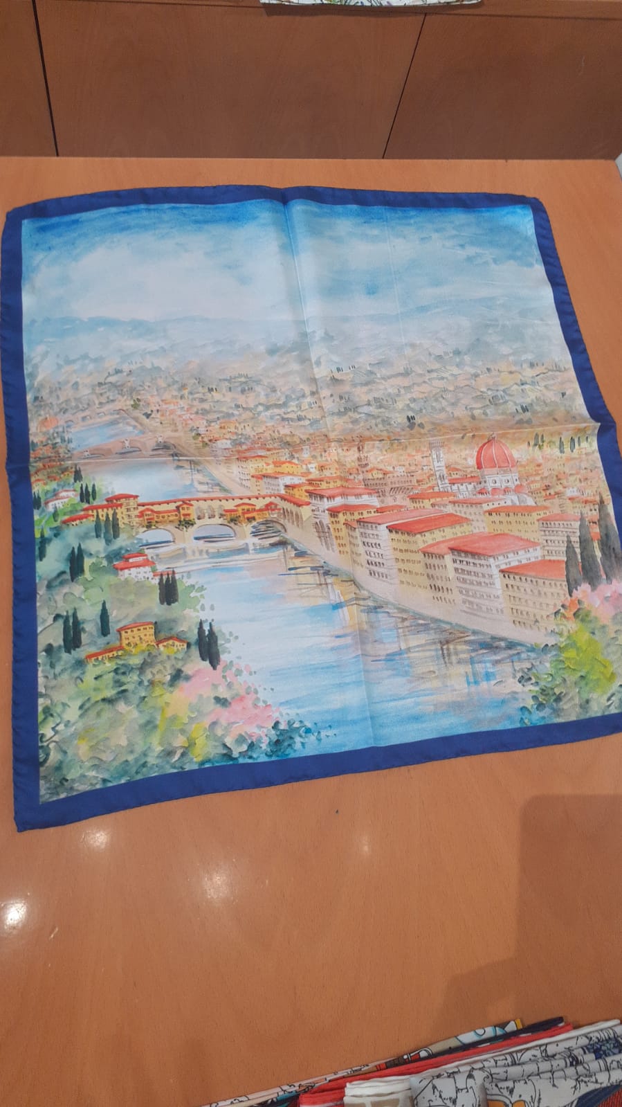 foulard vista panoramica di firenze (panoramic views of florence) come un quadro (like a picture)