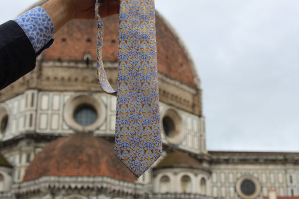 Cravatta con il giglio di Firenze⚜️⚜️part3 , simbolo dei medici ( tie with the lily of Florence⚜️third part, symbol of the Medici family)