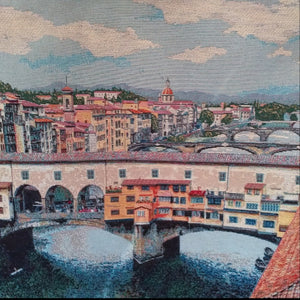 Cuscino con Ponte vecchio ( pillow with old bridge )
