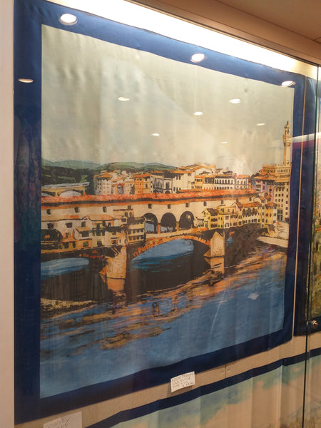 Foulard Ponte vecchio ( headscarf with Old bridge )