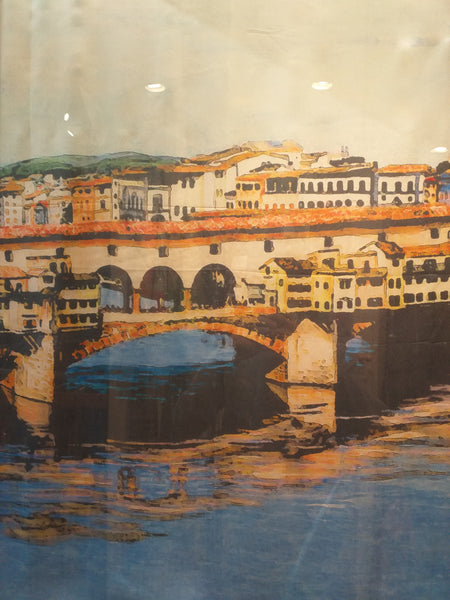 Foulard Ponte vecchio ( headscarf with Old bridge )