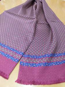 Sciarpa seta da uomo , motivo paisley ( silk scarf for men, pattern paisley )