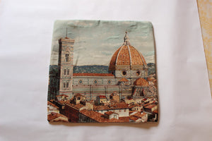 Cuscino con Duomo di Firenze e campanile di Giotto (Pillow with Florence Cathedral and Giotto's bell tower)