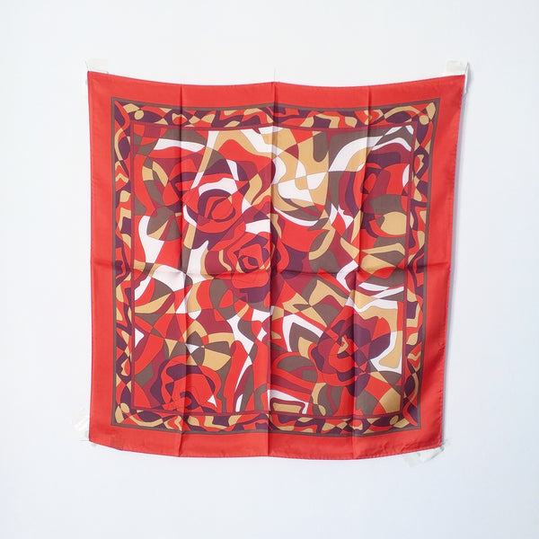 foulard geometrico/astratto 🔴🟠🟤⚪📐📏⛓️🔗 con diverse forme e colori (geometric / abstract scarf with different shapes and colors).